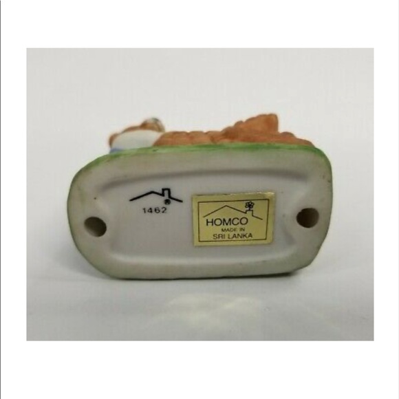 Vintage HOMCO Home Interior 1462 & 1426 Picnic Bears Porcelain Figurines - Picture 4 of 10